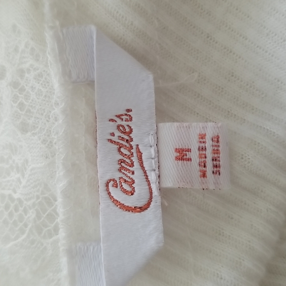 Candies white long sleeve top size medium - Picture 7 of 8